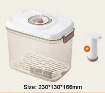 Caixa de Armazenamento de Alimentos à Vácuo - Acompanha Bomba de Vácuo