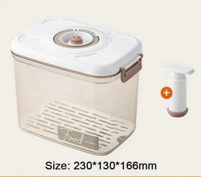Caixa de Armazenamento de Alimentos à Vácuo - Acompanha Bomba de Vácuo
